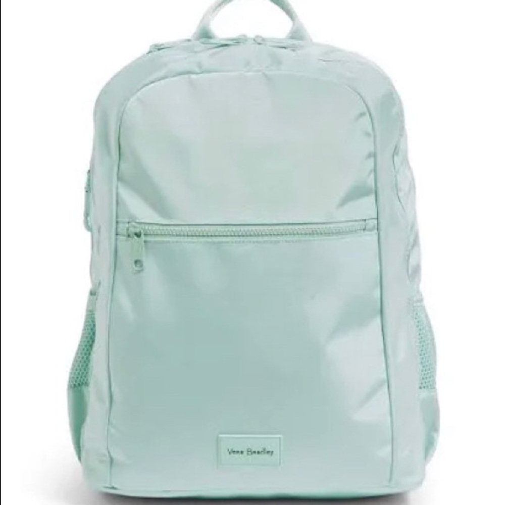 Vera Bradley Recycled Lighten Up Reactive Grand Backpack, Faded Jeans,One Size